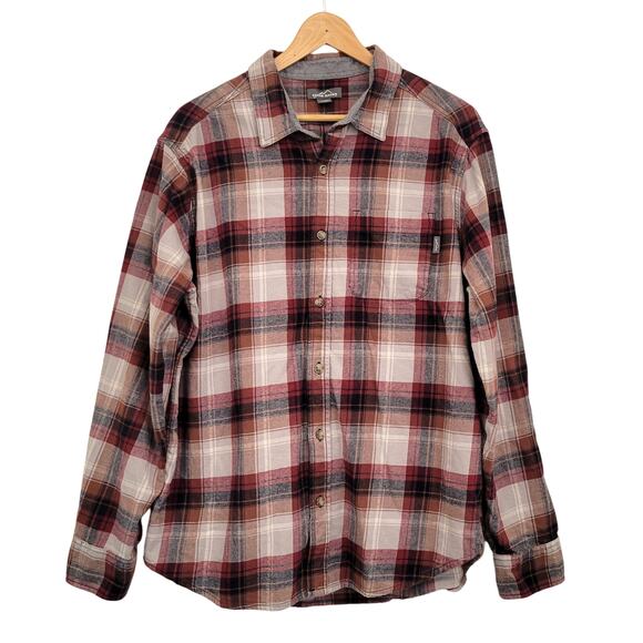 Eddie Bauer Men's Button Up Flannel Shirt XXL Plaid Long Sleeve Camp Outdoor - Picture 1 of 9